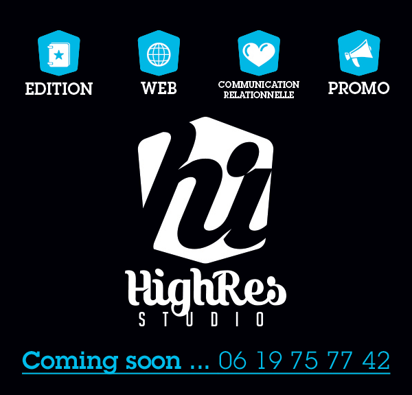 HighRes STUDIO, +33 6 19 75 77 42. Edition, web, communication relationnelle, promo